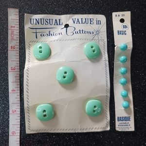 Aqua Vintage Button Bundle.